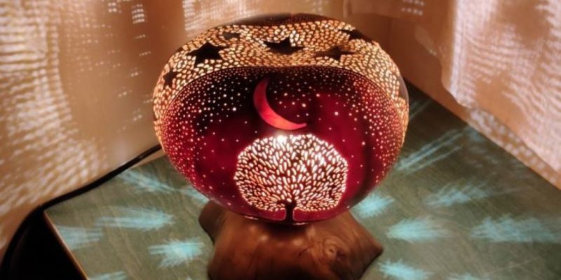 lámpara de calabaza
