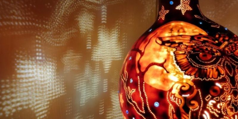 lámpara de calabaza